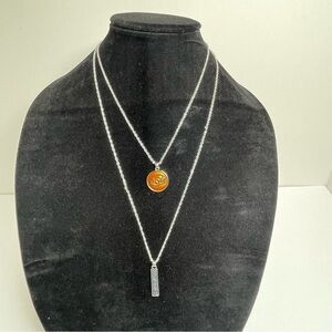 Double-Strand Oklahoma State Necklace with OSU and Cowboys Pendants